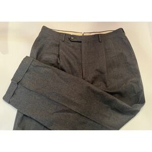 Corbin Natural Shoulder Cuffed Pleated Trousers Pants Gray Size 36/29 - No Tag